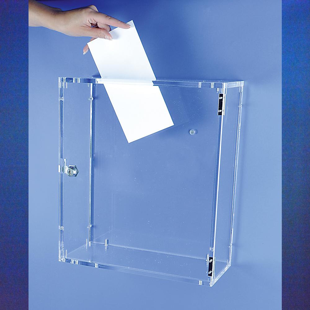 Boite aux lettres transparente - Bacs boîtes et blocs plexi
