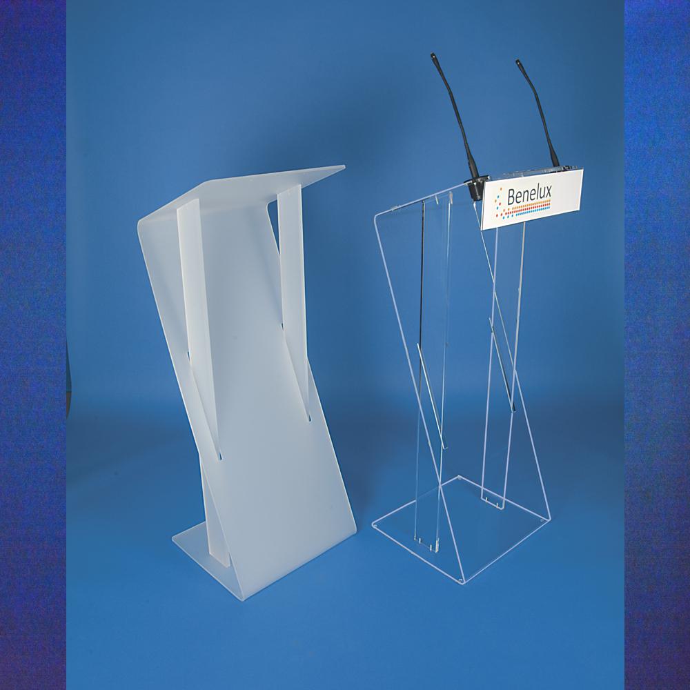 Pupitre de conférence acrylique transparent - Maxiburo