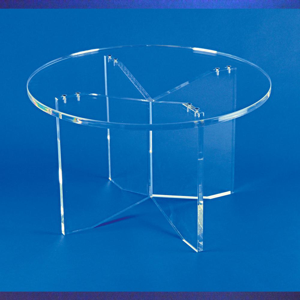 Table ronde plexiglas - Dessertes et meubles d'appoint Plexiglas