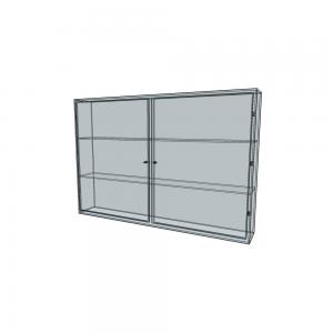 Vitrine à clé en plexiglas sur mesure