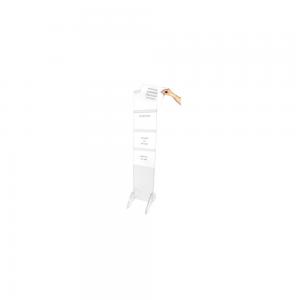 Porte affiche A4 horizontal sur pied