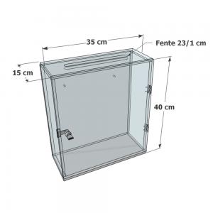 Boite aux lettres transparente