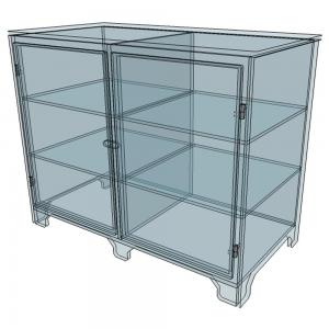 Vitrine Basse Plexiglas