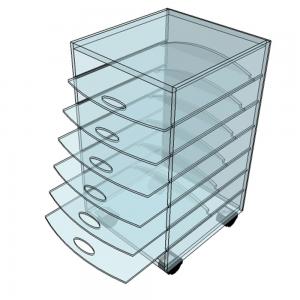 Meuble de Bureau sur Roulettes