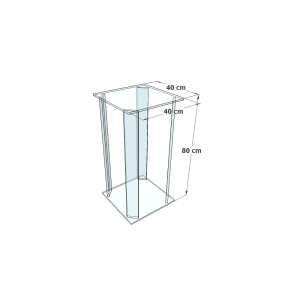 Console Plexi Carrée