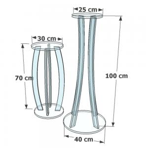 Guéridon Plexiglas