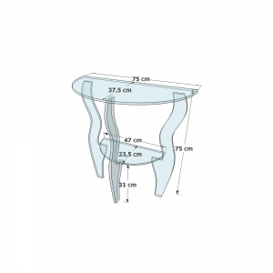 Crédence Console Pieds Galbés
