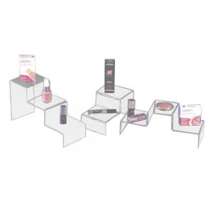Lot de 2 escaliers plexiglas