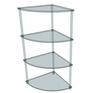 Etagère D'angle Plexiglas