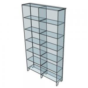 Grande Etagère bibliothèque plexi