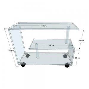 Etagère D'appoint sur Roulettes