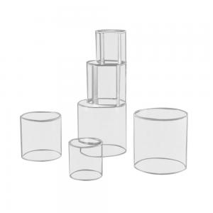 Vitrine Tube et Colonne Plexiglas