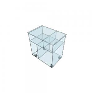 Petit Meuble Plexi à Roulettes