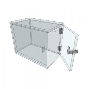 Vitrine à clé en plexiglas sur mesure