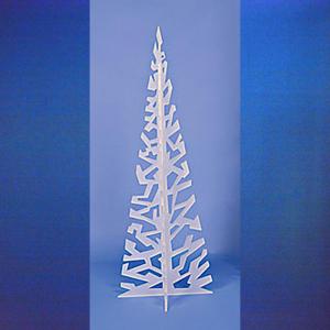Sapin design satin hauteur 200 cm