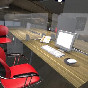 Séparation latérale de bureau