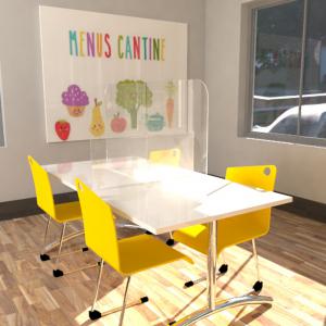 Séparation de tables de cantines