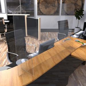 Protection plexi bureaux et tables