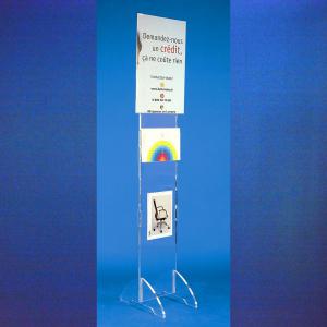 Totem modulable plexiglass
