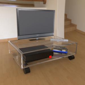 Table Tv sur Roulettes