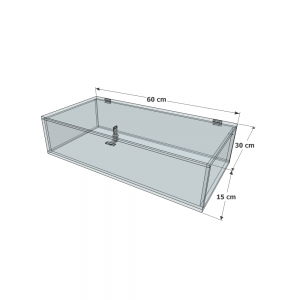 Vitrine à Clé et Chaînette 60/30 Cm