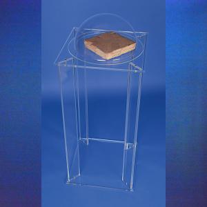 Vitrine Ronde Diamètre 30 Cm sur Pied