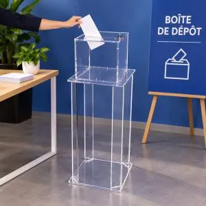 Boite à clé sur console plexi