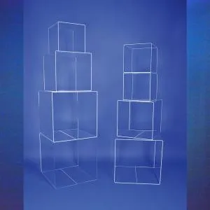 Cubes de présentation 4 faces