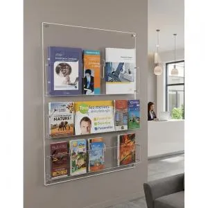 Présentoir mural multi cases modulables