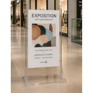 Affichage sur pied 60/80 cm