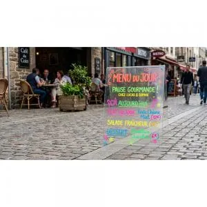 Stop trottoir plexiglas feutre effacable