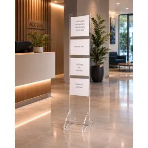 Porte affiche 4A4 paysage sur pied