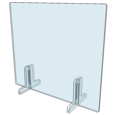 Vitre de protection Plexiglas barrière hygiénique 150x70cm - FLxBAR2