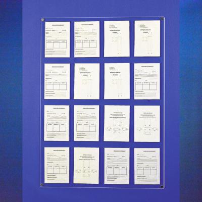 Cadre A4 d'affichage plexiglass présentation soignée des documents.