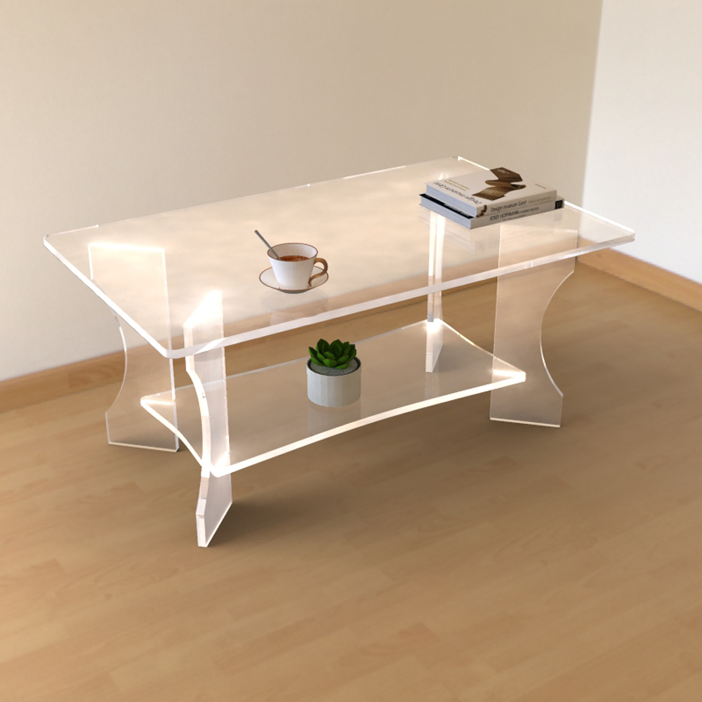 Table basse de design L90xH40xP48 cm Bolly, faite en Italie