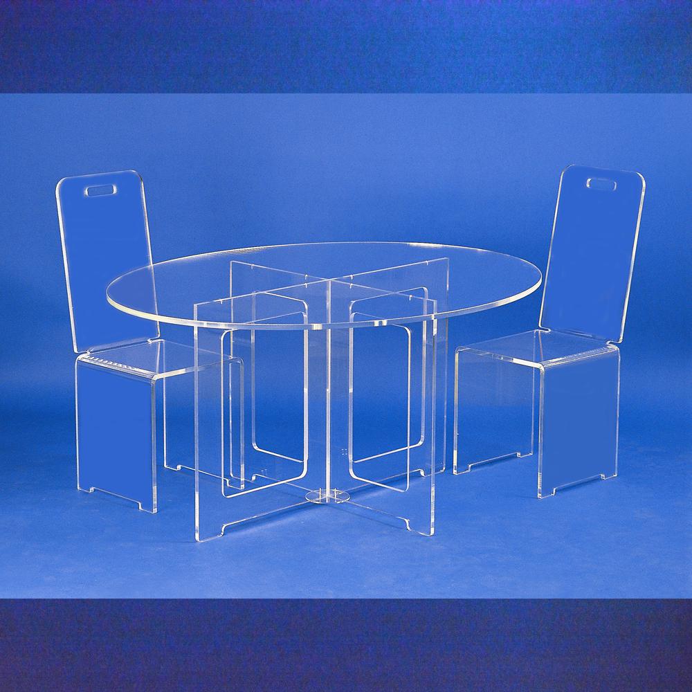 Table Ovale Plexiglas