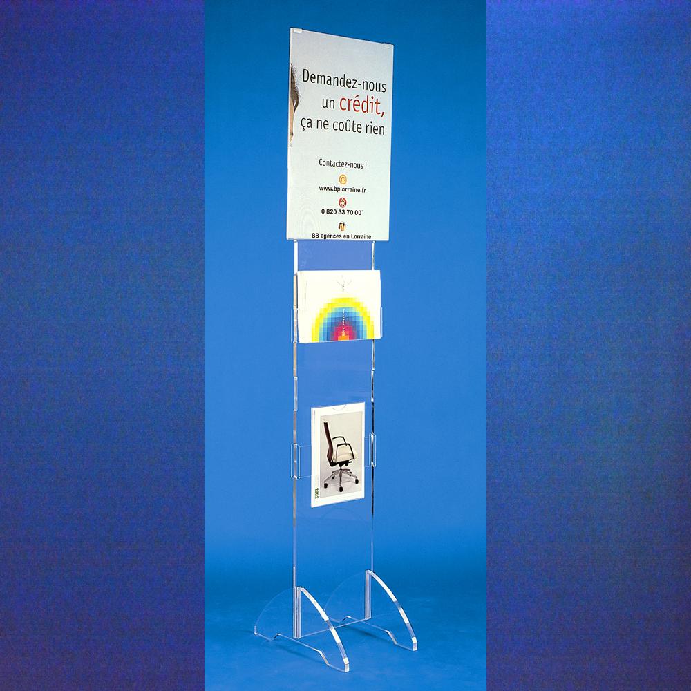 Totem modulable plexiglass