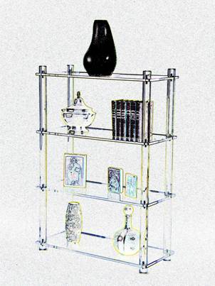 bibliotheque etagere plexiglass