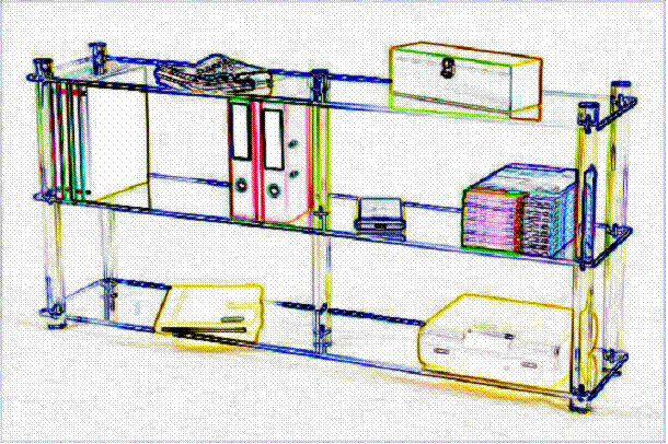 bibliotheque etagere plexiglas