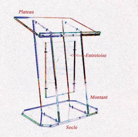 pupitre prestige plexiglass