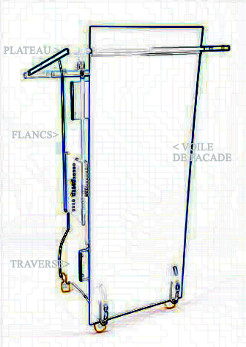 pupitre plexiglas reglable